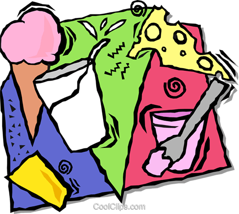 Dairy Products Royalty Free Vector Clip Art Illustration - Dairy Products Royalty Free Vector Clip Art Illustration (480x430)