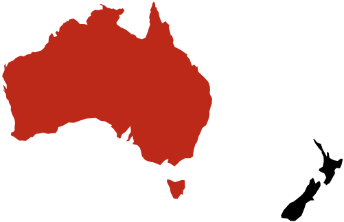 By Grace And In Dependence On God, We Strive To Facilitate - Map Of Australia (501x323)