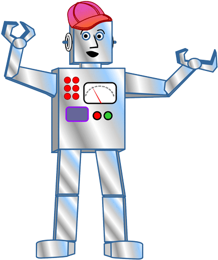 Excellent Results Clipart - Robot Clip Art Free (480x600)
