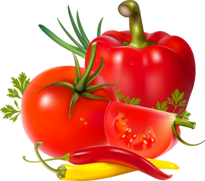 Great Clip Art Of Vegetables - Great Clip Art Of Vegetables (400x353)