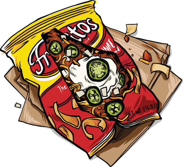 Tortilla Clipart Tex Mex - Frito Chili Pie Clipart (620x566)