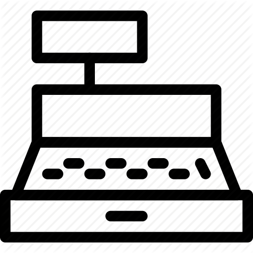 Svg Library Buy Clipart Checkout Counter - Cash Register (512x512)