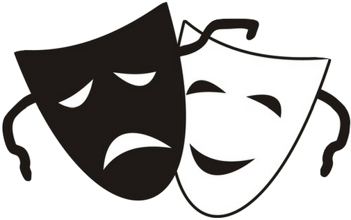 Emotional - Cartoon Theatre Masks (554x346)