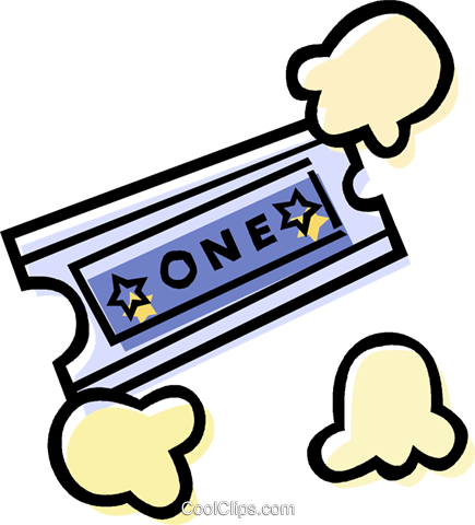 Admission Ticket Royalty Free Vector Clip Art Illustration - Clip Art (435x480)