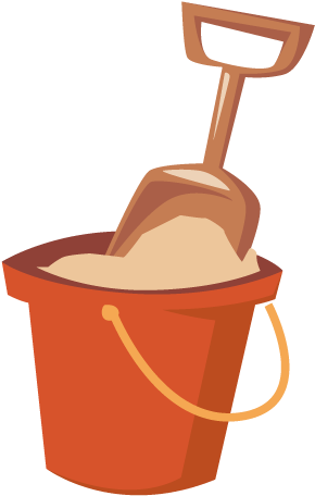 Adobe Illustrator - Cartoon Shoveling Sand (600x600)