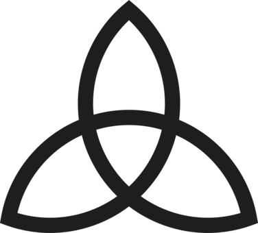 Celtic Knot Triquetra Symbol - Balance Symbol (376x340)