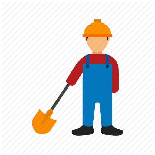 Construction Flat By Iconbaandar - Labor Man (512x512)