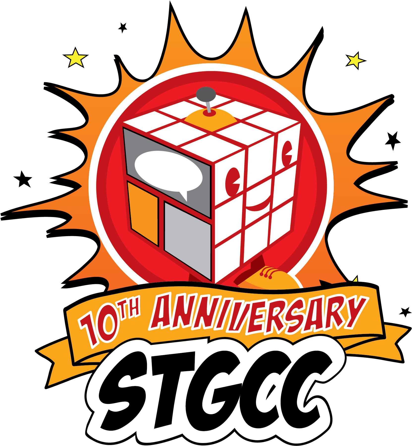 Singapore Toy, Game & Comic Convention Celebrates 10th - Stgcc Logo (3508x2481)