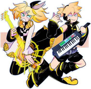 I Did Punkish/reactor For The @100kagaminecollab Happy - Meltdown Vocaloid (400x400)