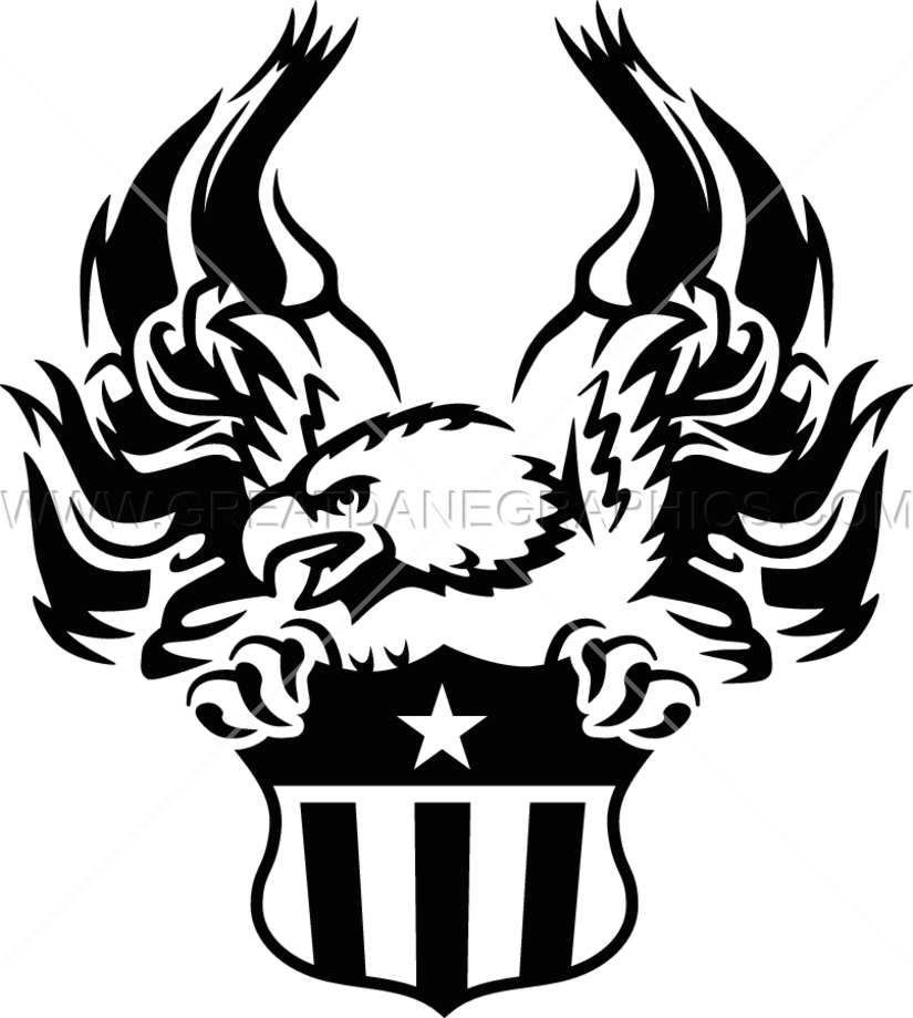 Flag Eagle With Crest - Flag Eagle With Crest (825x920)