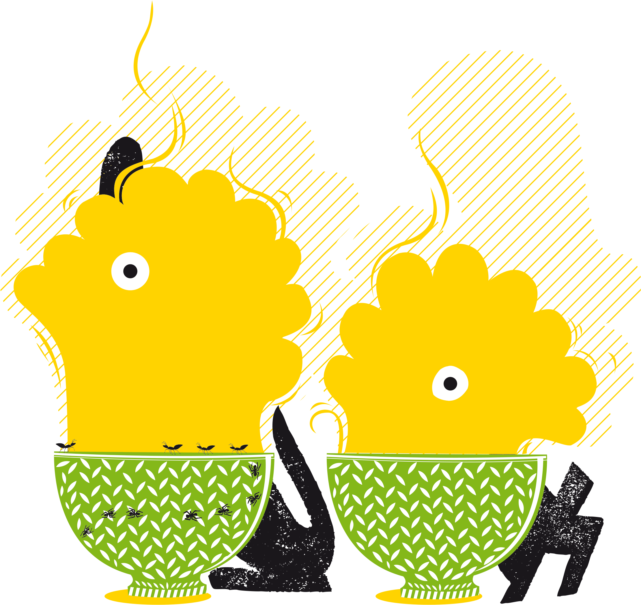 10 Years Anniversary Party - Illustration (2400x2200)