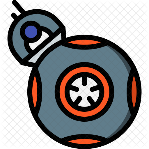Clipart Black And White Library Bb8 Transparent Svg - Film (512x512)