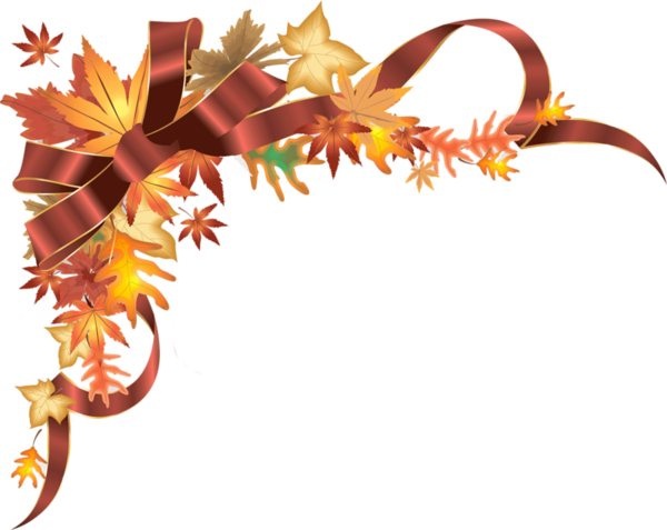 Coins,corners,bordures - Happy Thanksgiving Border Clipart (600x477)