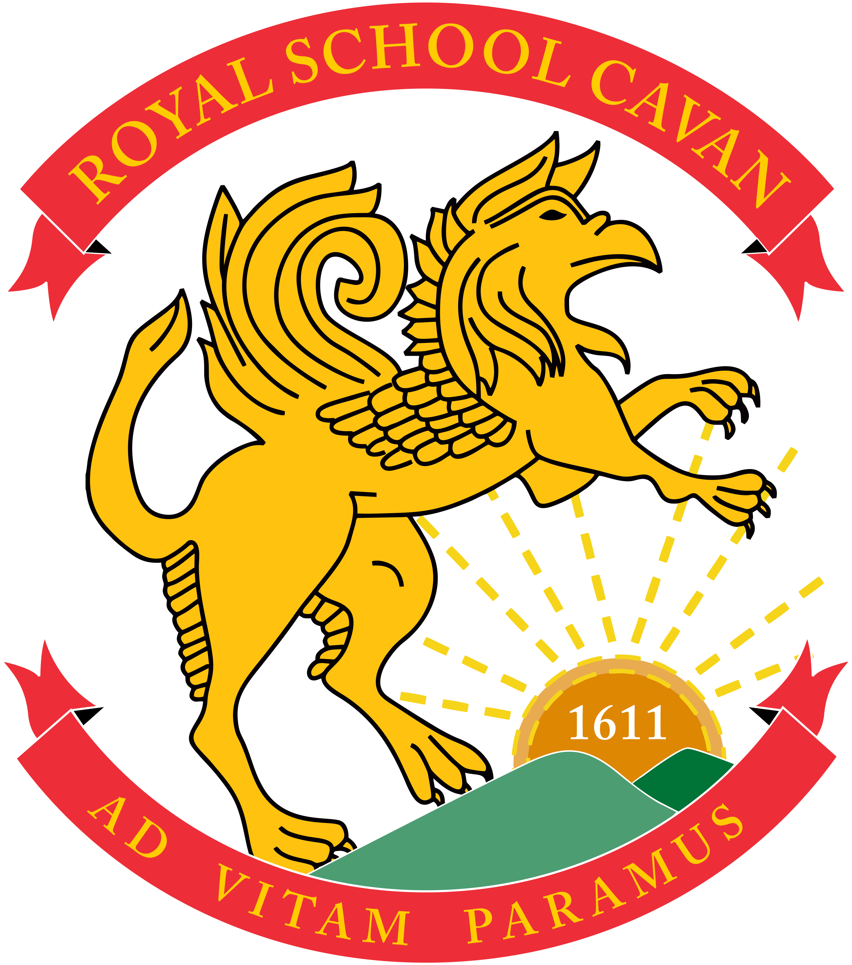School Crest - Royal School Cavan (3414x3576)
