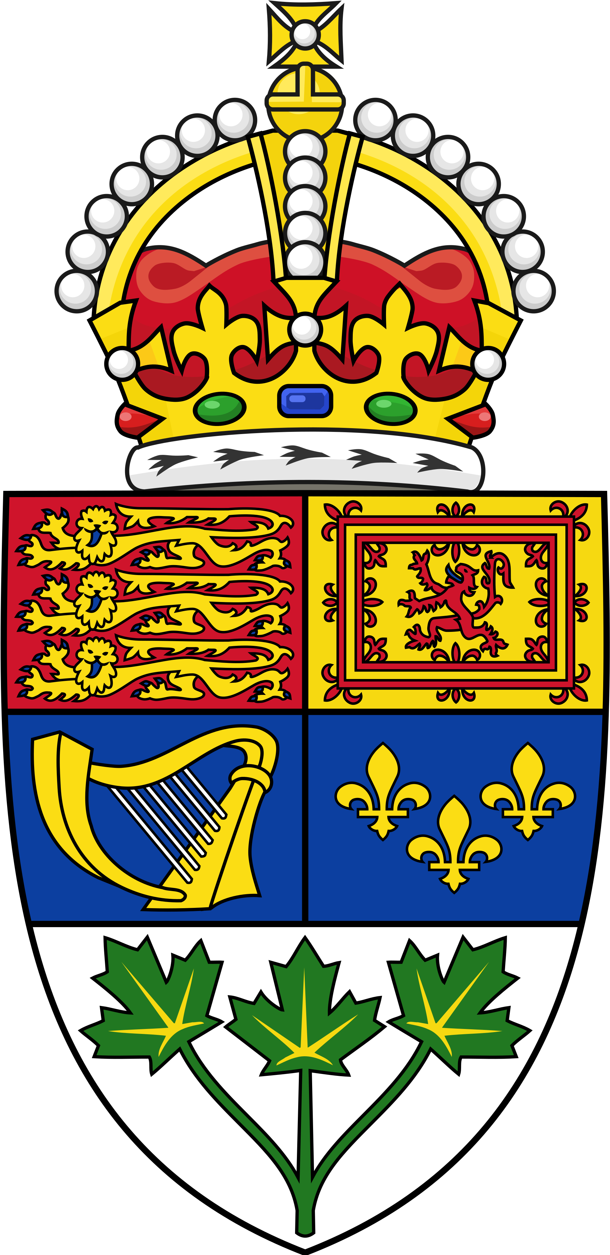 Open - Flag: Royal Shield Of Arms Of Canada 1921-1957 (2000x4041)