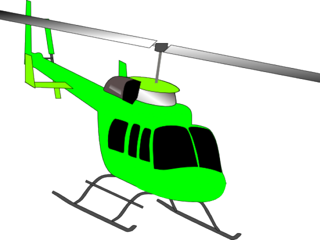 Helicopter Clipart Helicopter Blade - Helicopter Clipart On Transparent Background (640x480)
