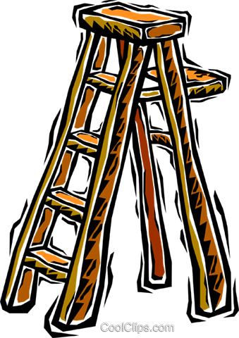 Step Ladder Royalty Free Vector Clip Art Illustration - Step Ladder Royalty Free Vector Clip Art Illustration (339x480)