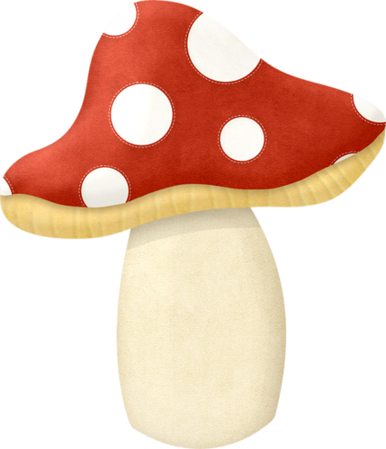 Mushroom House, Frame Clipart, Pattern Paper, Yard - Mushroom House, Frame Clipart, Pattern Paper, Yard (429x500)