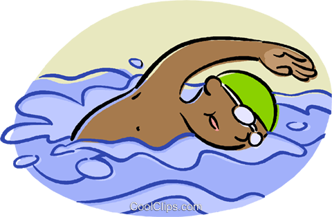 O Nadador Na Piscina Livre De Direitos Vetores Clip - ภาพ ว่า ย น้ำ การ์ตูน Gif (480x314)