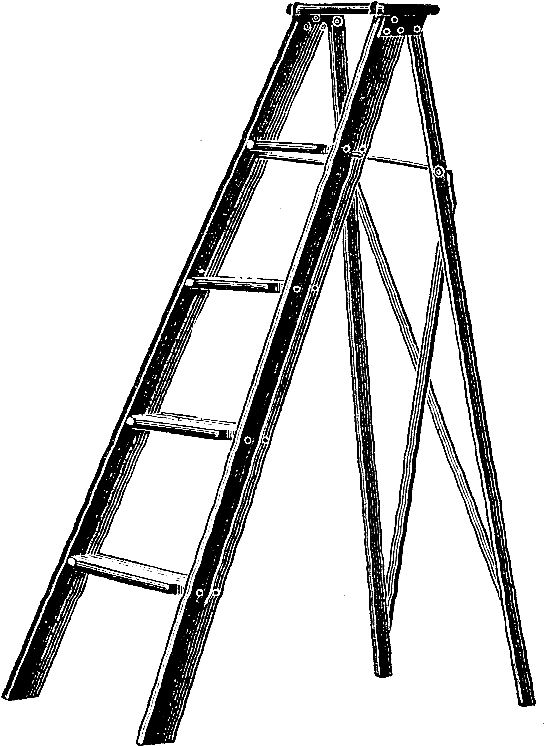 Clip Art Ladder Illustration - Ladder Vintage Illustration (783x945)