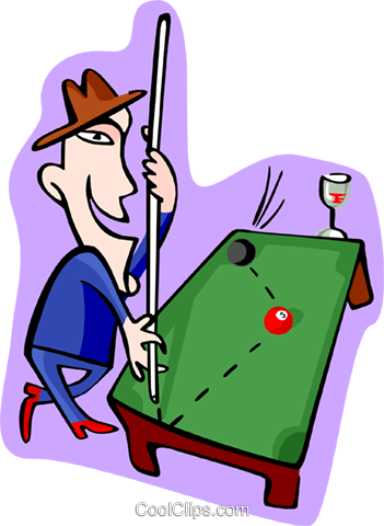 Piscina Player Livre De Direitos Vetores Clip Art Ilustração - Cartoon (351x480)