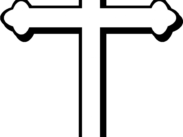 Christian Clipart Black And White - Clip Art Catholic Cross (640x480)