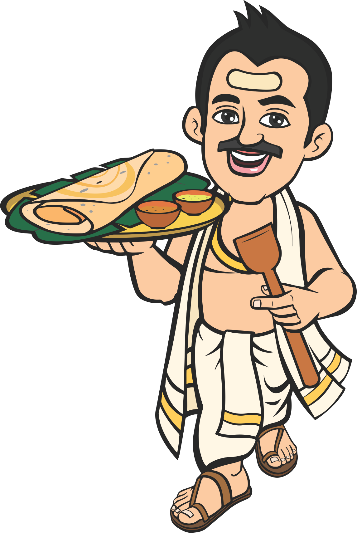 Fresh Ingredients, Fresh Food - South Indian Food Clipart (1145x1708)