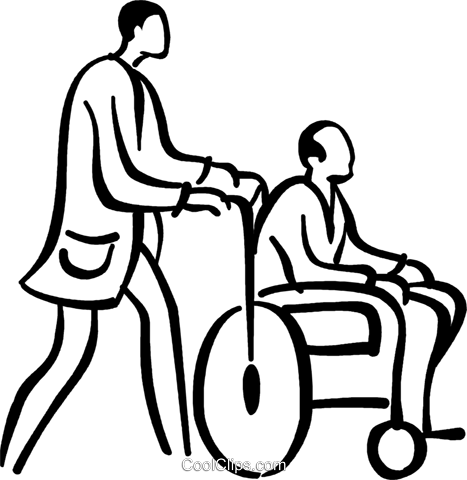 People With Disabilities Royalty Free Vector Clip Art - Handicapped People Pencil Drawing (467x480)