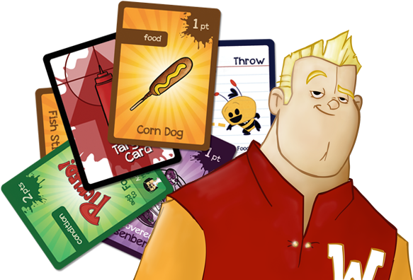 Image Royalty Free What The Food - Food Fight The Card Game (600x400)