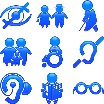 Search - Person With Disability Icon Png (444x444)