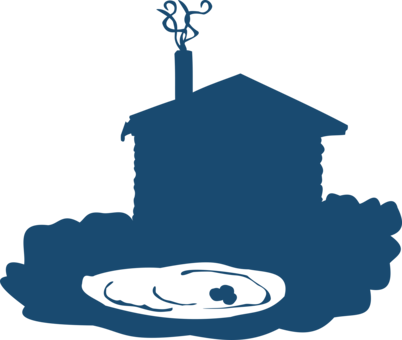 Silhouette Log Cabin Music Download Drawing - Cabaña Silueta Png (402x340)