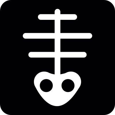 Fish Bones Vector - X Ray Icon White (400x400)