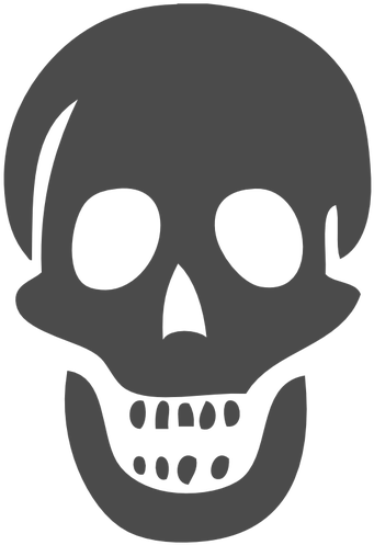 Scary Skull Vector Image - Scary Skull Vector Image (500x500)