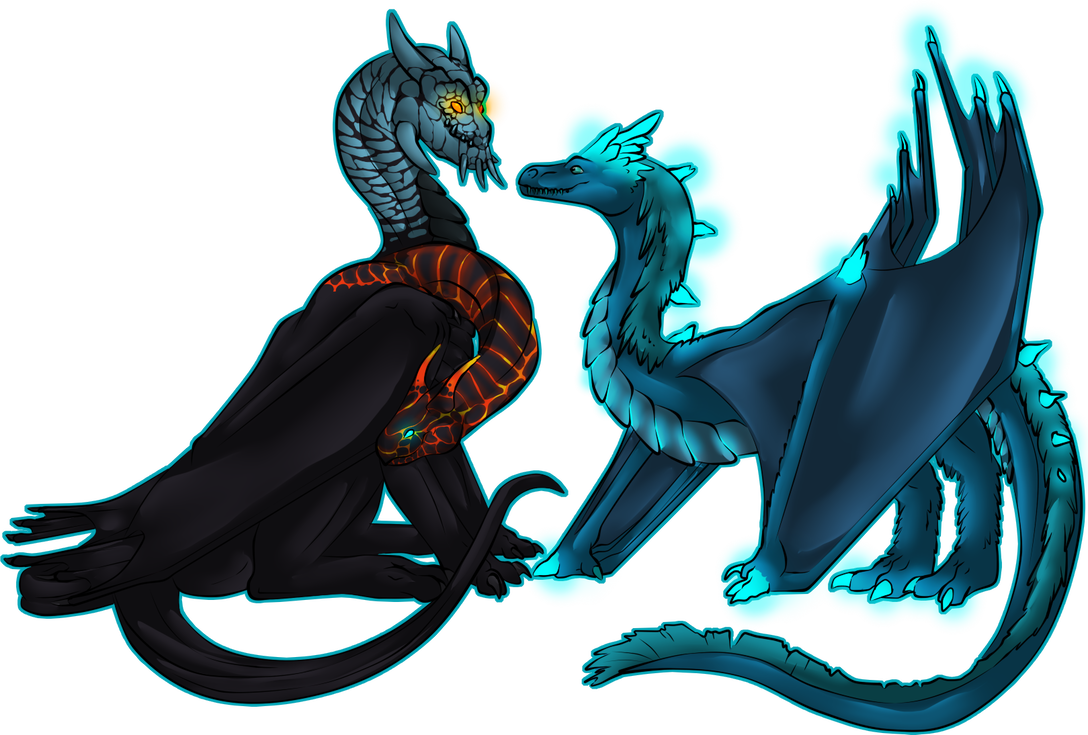 Winter Wyvern And Jakiro By Firedragon97 - Winter Wyvern And Jakiro By Firedragon97 (1088x735)