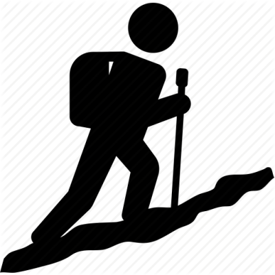 Hiker On Mountain Png - Hiker On Mountain Png (400x400)