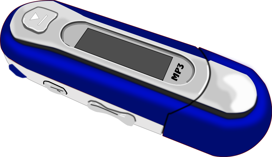 This Free Clip Arts Design Of A Blue Old Style Mp3 - This Free Clip Arts Design Of A Blue Old Style Mp3 (900x520)