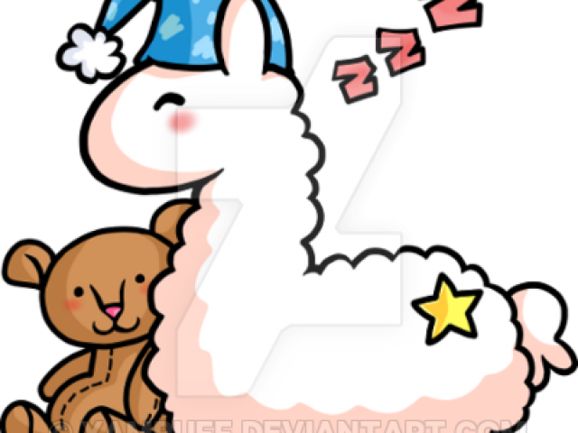 Llama Clipart Red Pajamas - Llama Clipart Red Pajamas (640x480)