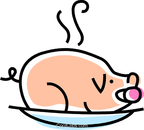 Pork Royalty Free Vector Clip Art Illustration - Pork Royalty Free Vector Clip Art Illustration (480x434)