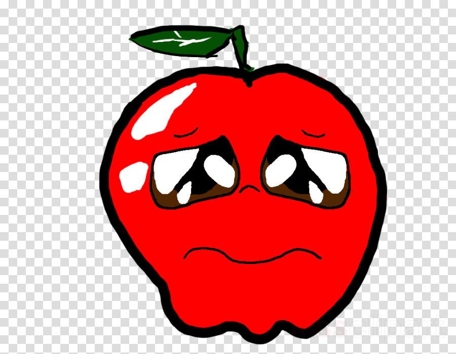 Sad Fruit Png Clipart Apple Clip Art - Sad Fruit Png Clipart Apple Clip Art (900x700)