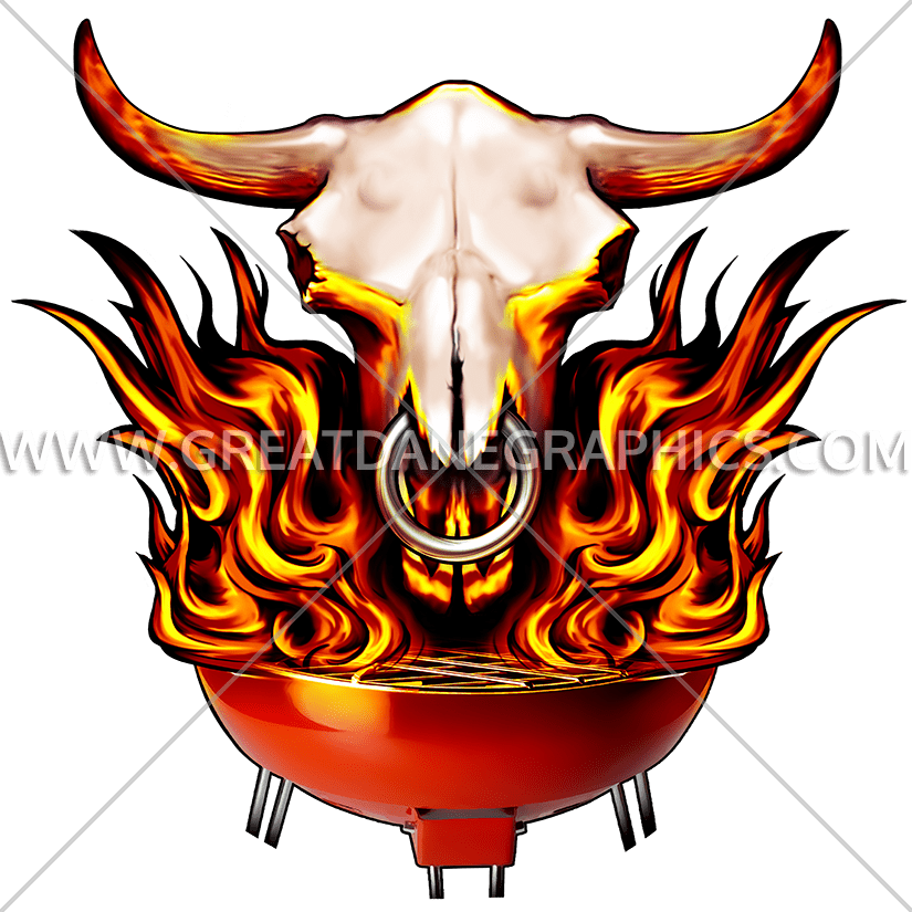 Flaming Bbq Production Ready Artwork For T - Flaming Bbq Production Ready Artwork For T (825x825)