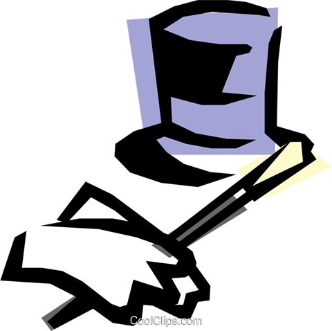 Top Hat & Gloves Royalty Free Vector Clip Art Illustration - Top Hat & Gloves Royalty Free Vector Clip Art Illustration (480x478)