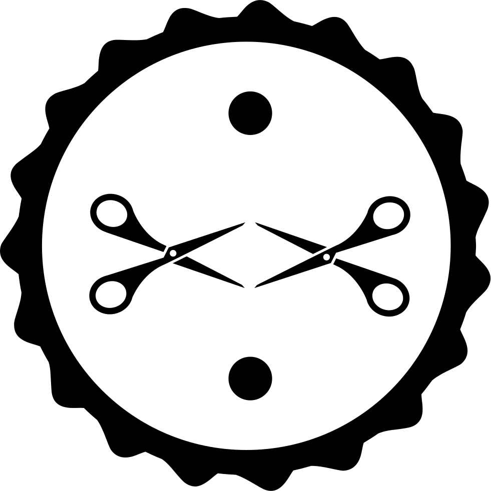 Scissors Couple In Hair Salon Badge Comments - Scissors Couple In Hair Salon Badge Comments (981x982)