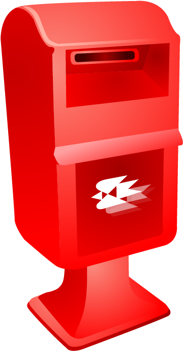 Mailbox Vector Red - Mailbox Vector Red (735x999)