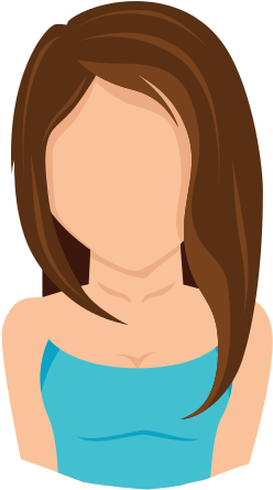 Lady Girl Front Face Hair - Lady Girl Front Face Hair (550x550)