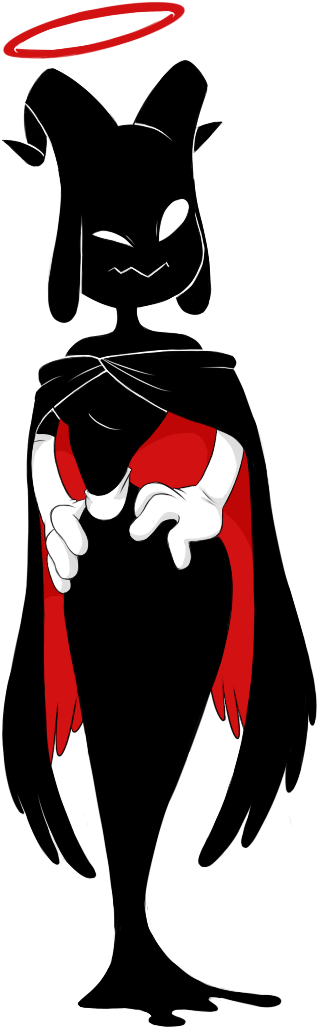 Demon Clipart Rabbit Skull - Demon Clipart Rabbit Skull (596x1076)