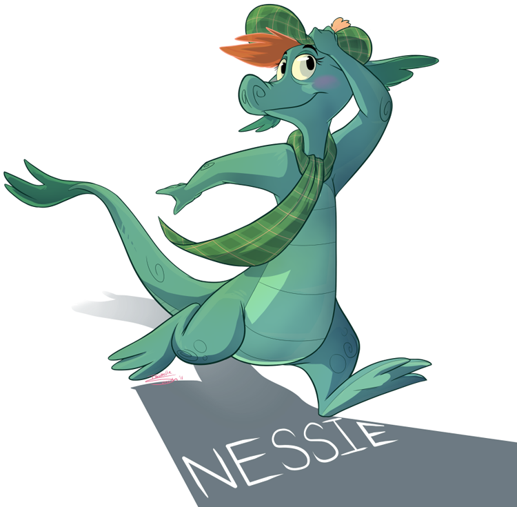Mythical Clipart Nessie - Mythical Clipart Nessie (750x735)
