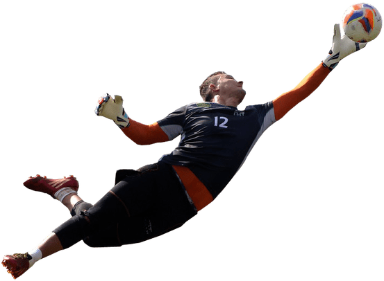 Goalkeeper Football No Background - Goalkeeper Football No Background (624x429)