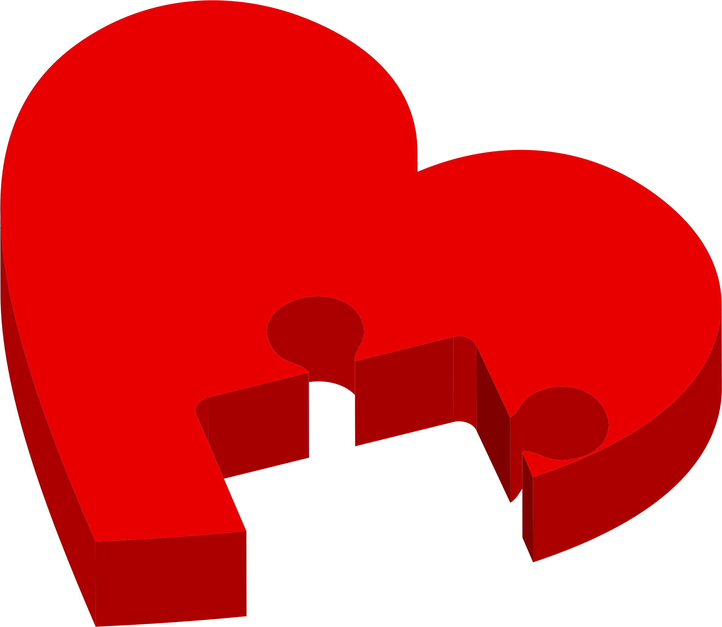 Valentine's Day Heart Line Angle M-095 - Valentine's Day Heart Line Angle M-095 (2350x2040)