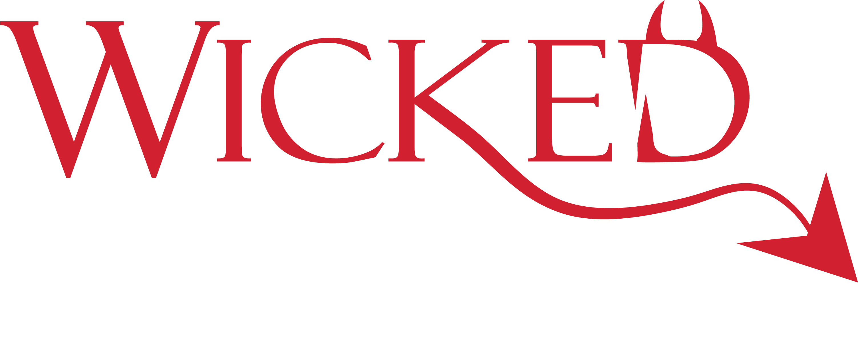 Wicked Whisk Logo Red-white - Wicked Whisk Logo Red-white (3006x1242)