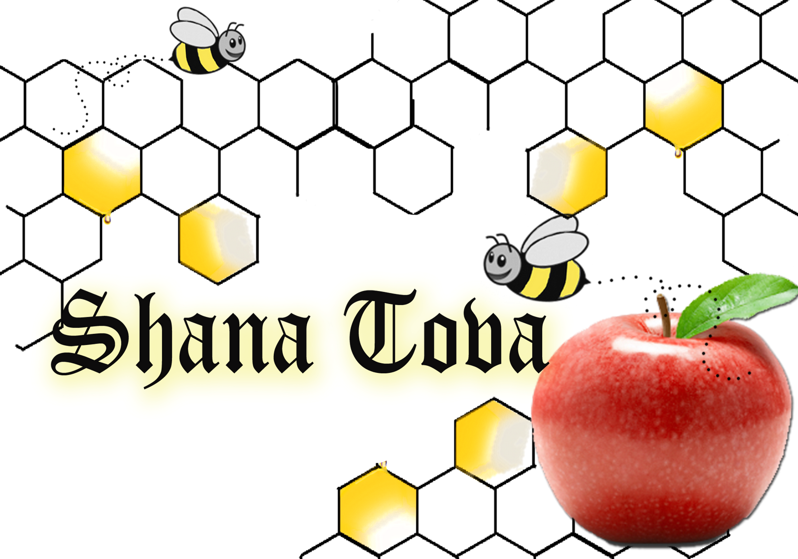 Clip Art Shana Tova Hebrew - Clip Art Shana Tova Hebrew (1600x1120)